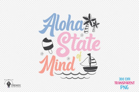 Aloha Summer Beach Quote SVG Design for Crafts & Graphics
