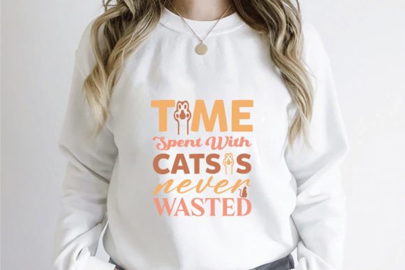 Cute Cat Quote SVG Design: Graphics for Crafts & Branding