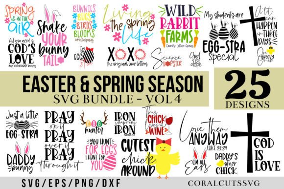 Easter and Spring Season Quote SVG Bundle