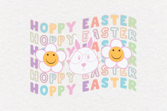 Hoppy Easter Retro Quote SVG Design for Crafts & Graphics