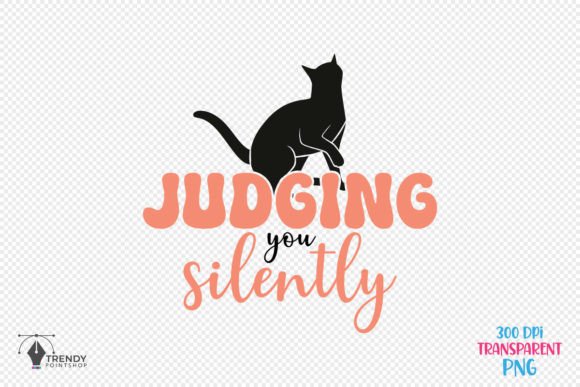 Judging Funny Cat Quote SVG Design for Crafts & Graphics