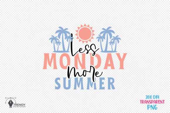 Less Summer Beach Quote SVG Design: Graphics for Crafts & Local Branding