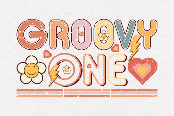 Retro Groovy One Easter Quote SVG Graphics for Crafts