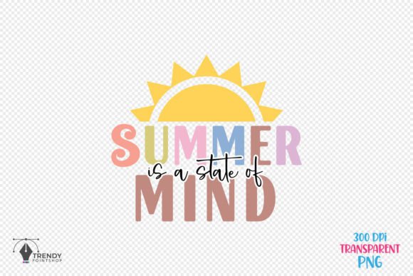 State of Summer Beach Quote SVG Graphics for Crafts