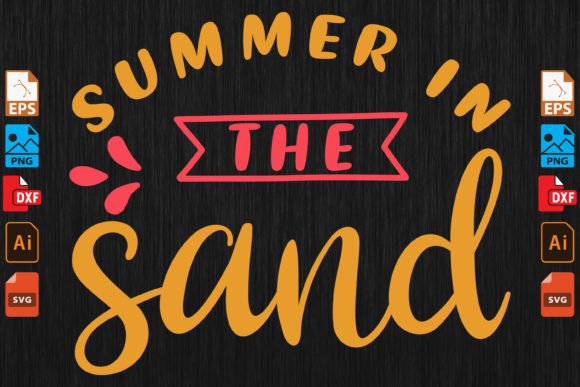 Summer in Sand SVG: Graphics & Crafts Design Asset